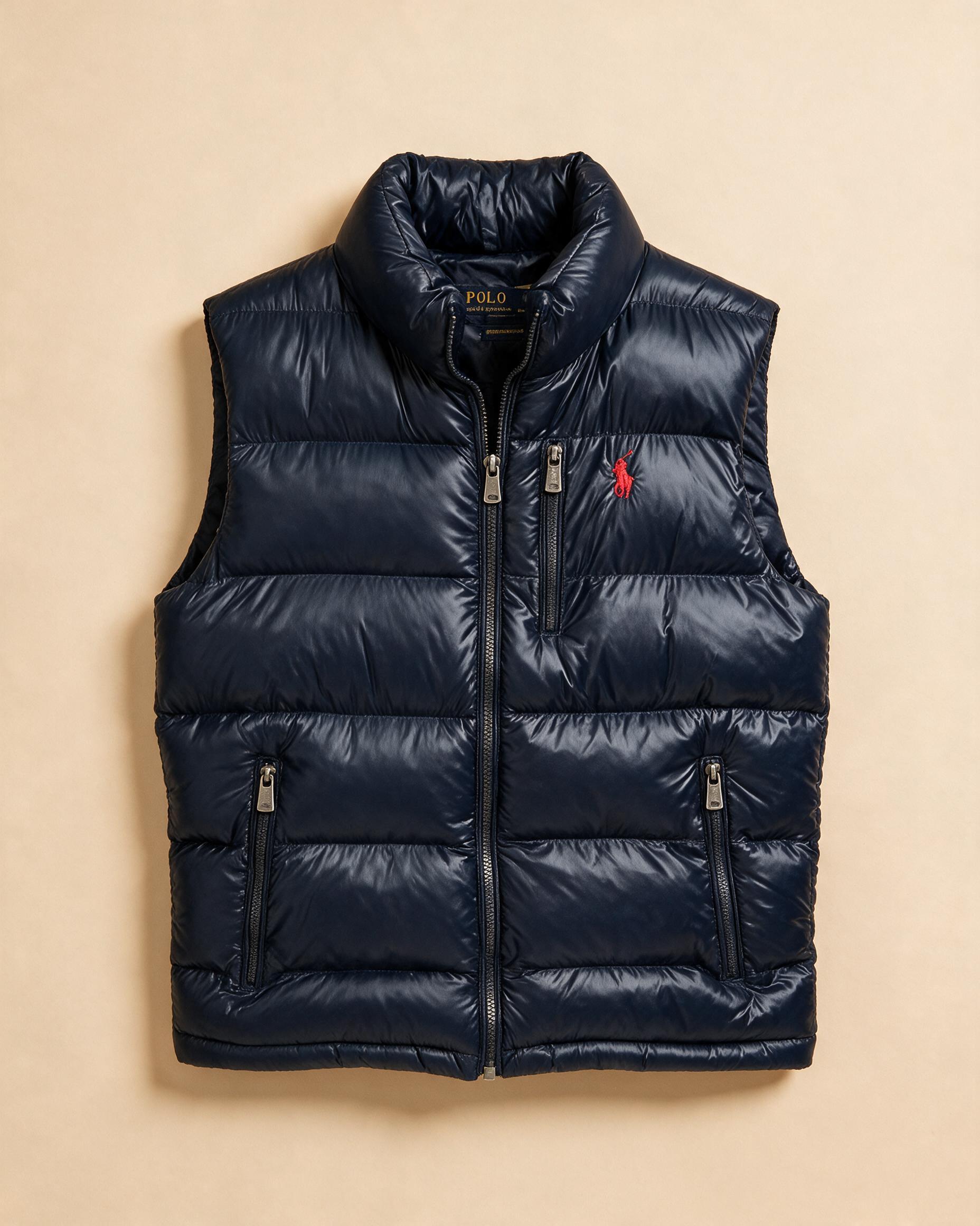 Gilet usato imbottito blu navy